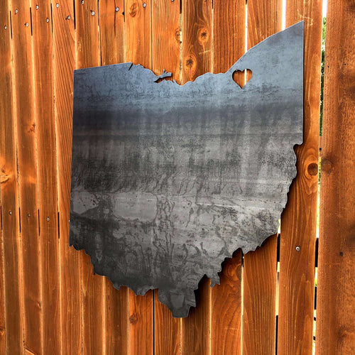 Texas Metal Sign with Star location