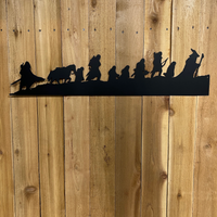 Lord of the Rings Fellowship Silhouette | Metal Wall Art  #LotR