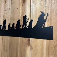 Lord of the Rings Fellowship Silhouette | Metal Wall Art  #LotR