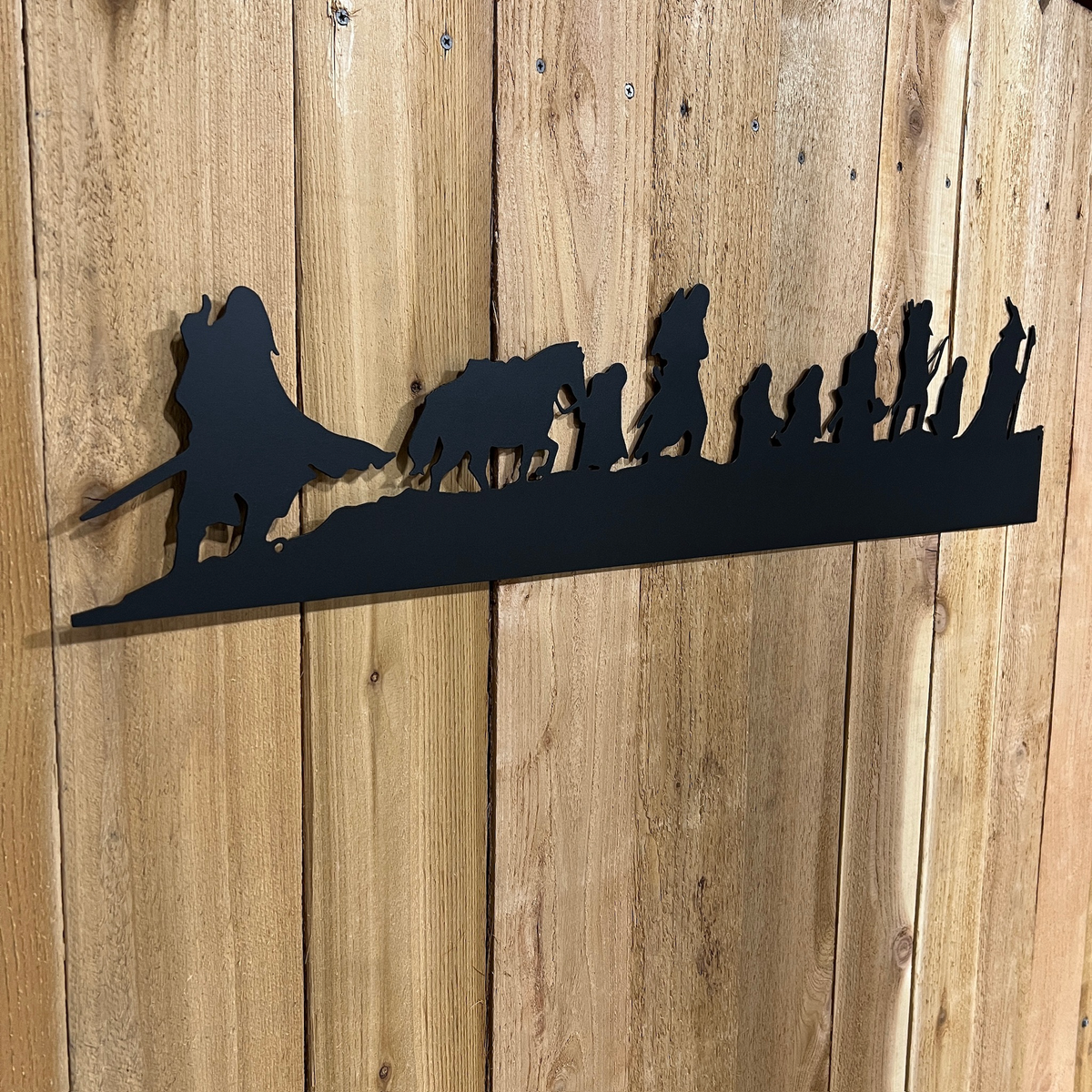 Lord of the Rings Fellowship Silhouette | Metal Wall Art  #LotR