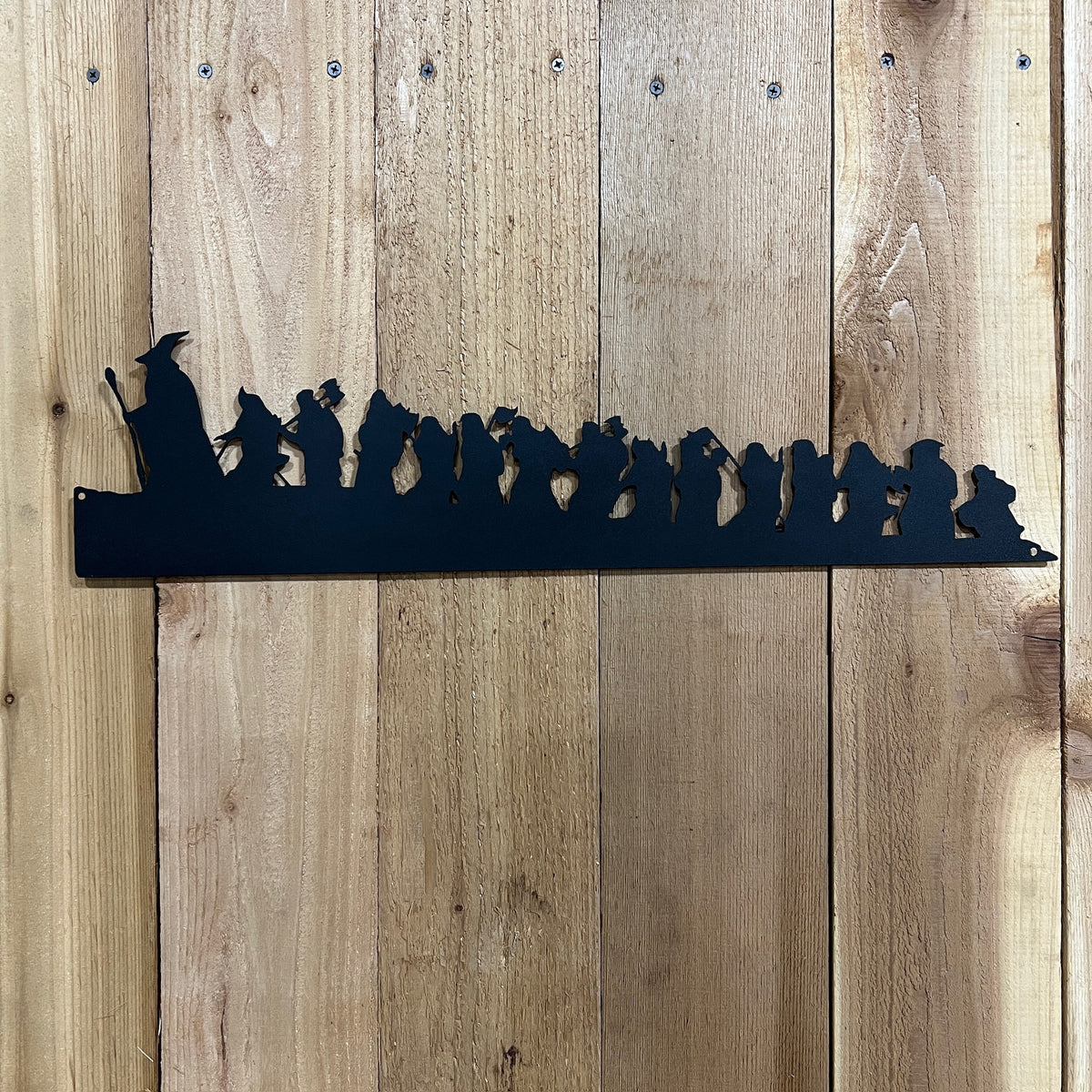 Lord of the Rings Hobbit Silhouette | Metal Wall Art | #LotR_Hobbit