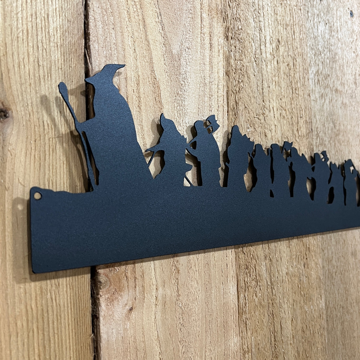 Lord of the Rings Hobbit Silhouette | Metal Wall Art | #LotR_Hobbit