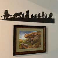 Lord of the Rings Fellowship Silhouette | Metal Wall Art  #LotR