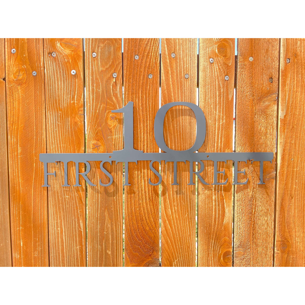Simple Address Marker | House Numbers | Custom Metal Sign | #1000