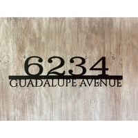 Simple Address Marker | House Numbers | Custom Metal Sign | #1000