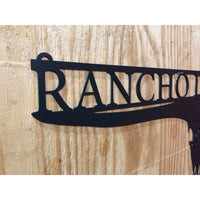 Cow Skull Custom Ranch Sign | #2000