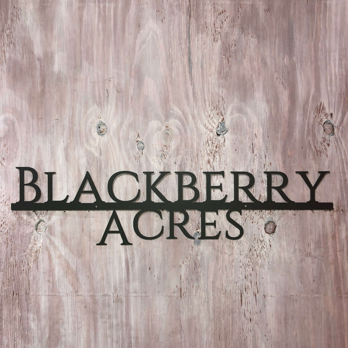 Custom Metal Name Sign - Two Lines | #1001