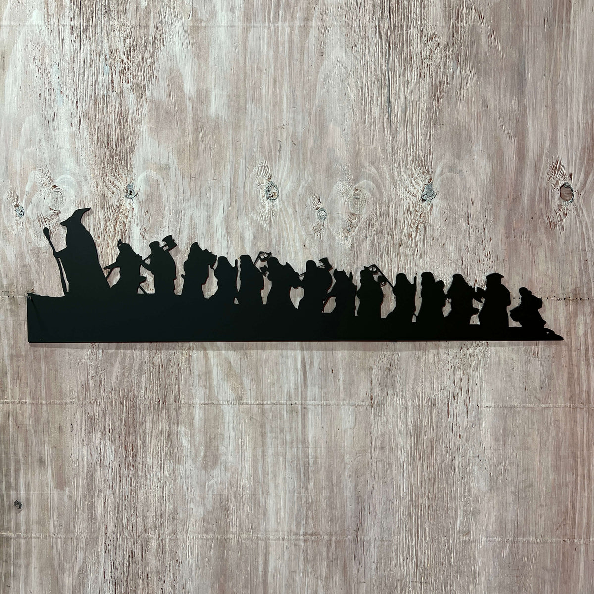 Lord of the Rings Hobbit Silhouette | Metal Wall Art | #LotR_Hobbit
