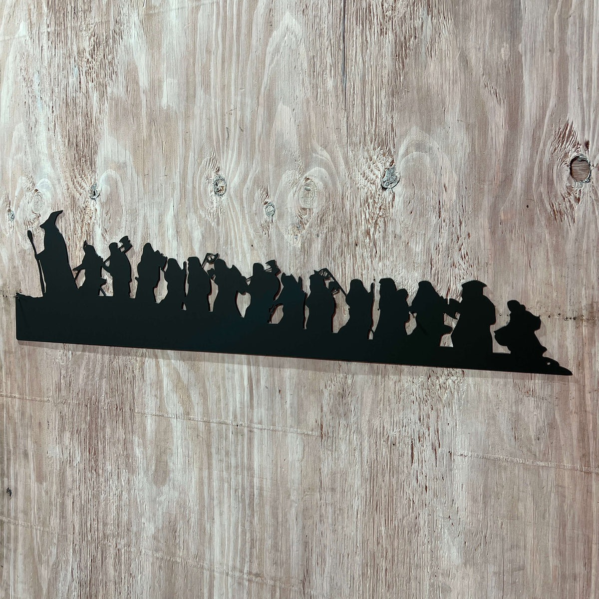 Lord of the Rings Hobbit Silhouette | Metal Wall Art | #LotR_Hobbit