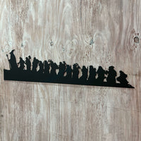 Lord of the Rings Hobbit Silhouette | Metal Wall Art | #LotR_Hobbit