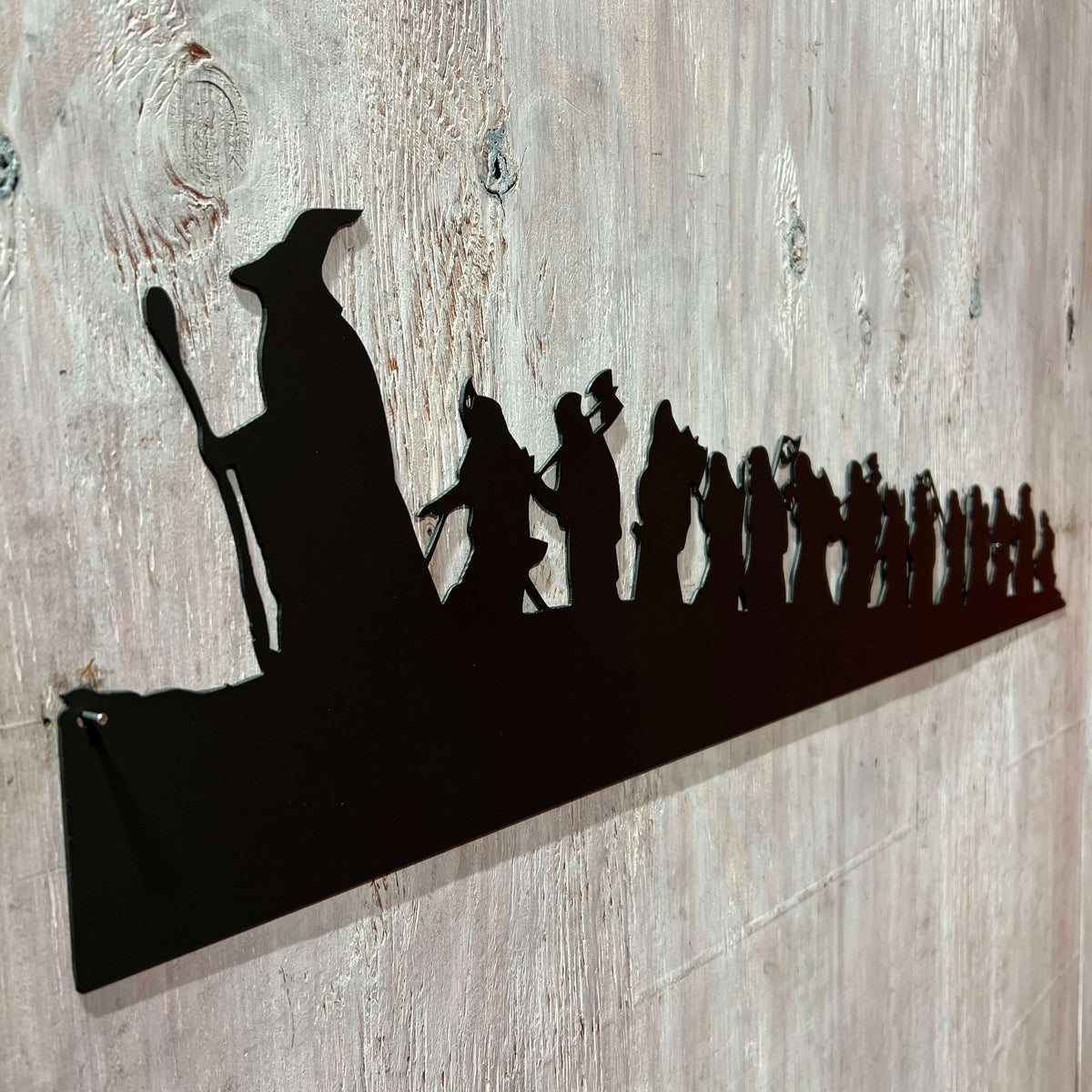Lord of the Rings Hobbit Silhouette | Metal Wall Art | #LotR_Hobbit