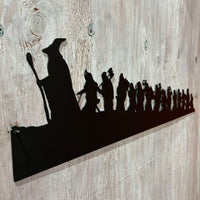 Lord of the Rings Hobbit Silhouette | Metal Wall Art | #LotR_Hobbit