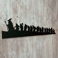 Lord of the Rings Hobbit Silhouette | Metal Wall Art | #LotR_Hobbit