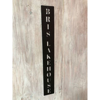 Vertical Family Name | Custom Metal Sign | #1005