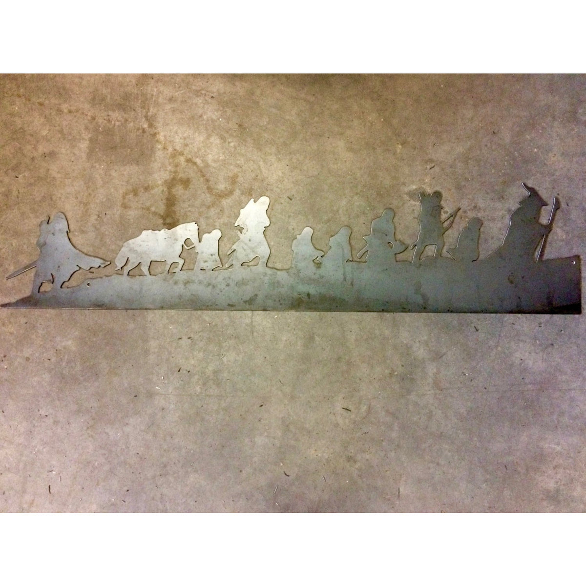 Lord of the Rings Fellowship Silhouette | Metal Wall Art | 40" | #LotR