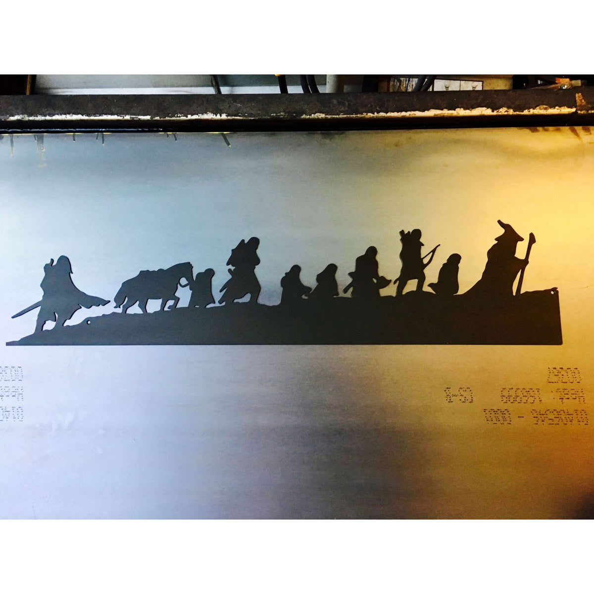 Lord of the Rings Fellowship Silhouette | Metal Wall Art  #LotR