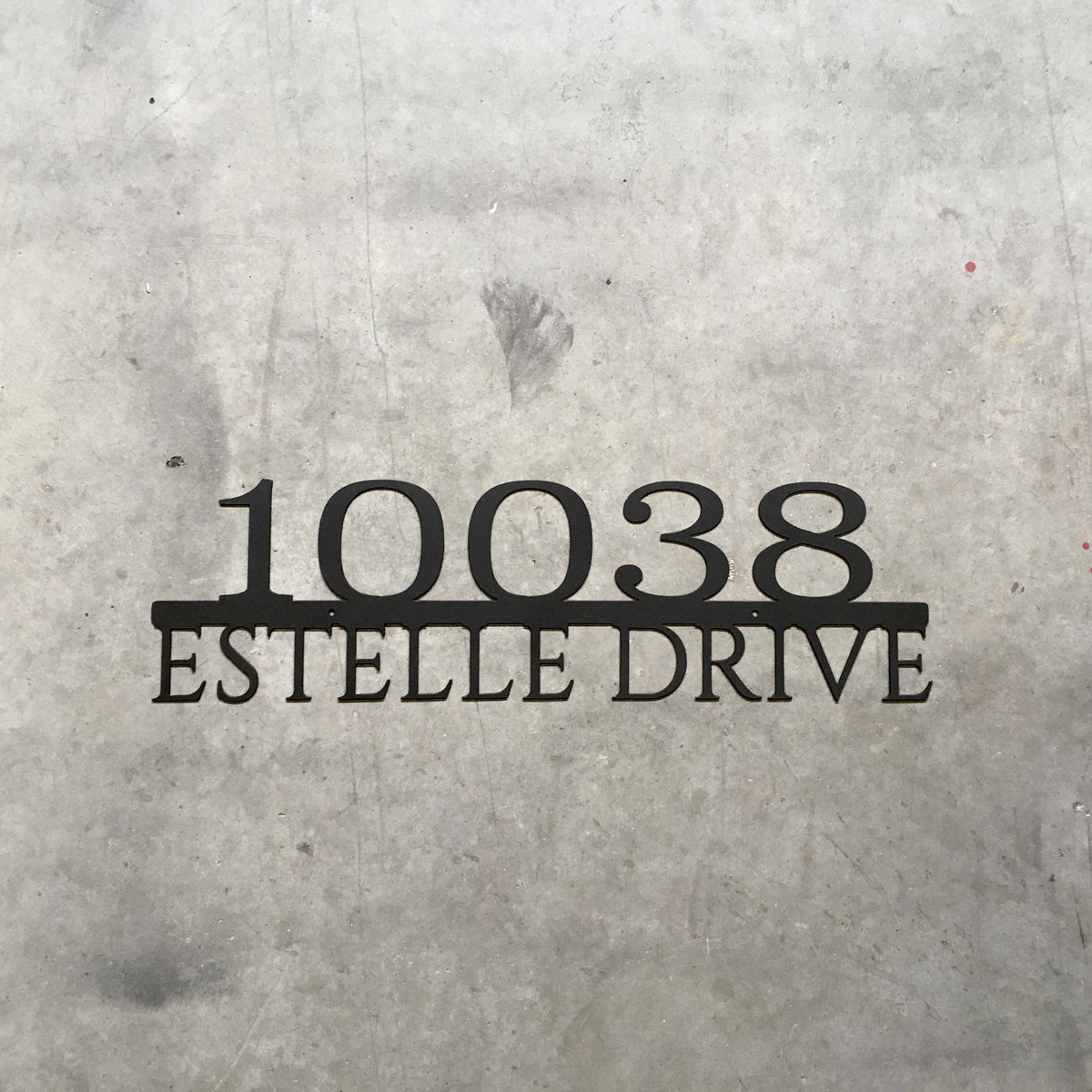 Simple Address Marker | House Numbers | Custom Metal Sign | #1000