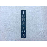Vertical Family Name | Custom Metal Sign | #1005