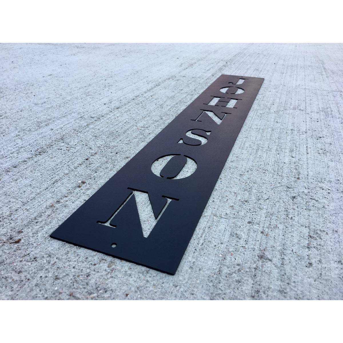 Vertical Family Name | Custom Metal Sign | #1005