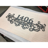 Ornate Address Marker | Custom Metal Sign | #1340