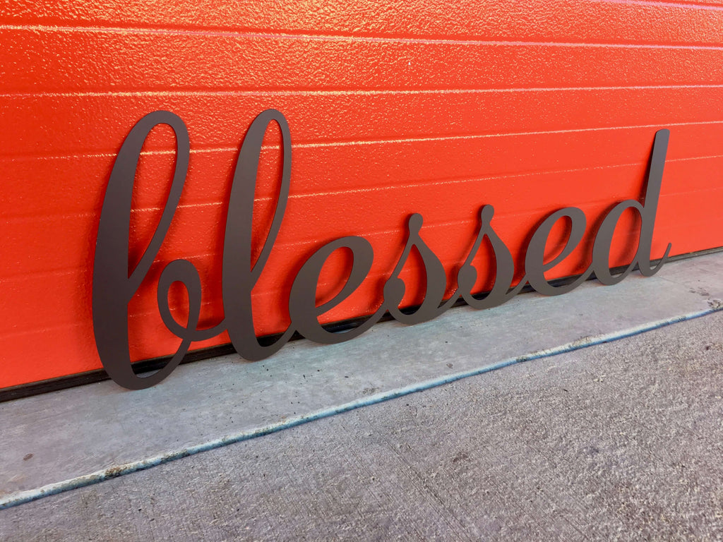 Custom Metal Word Signs, Metal Lettering, Home Decor - Think Metal CNC ...