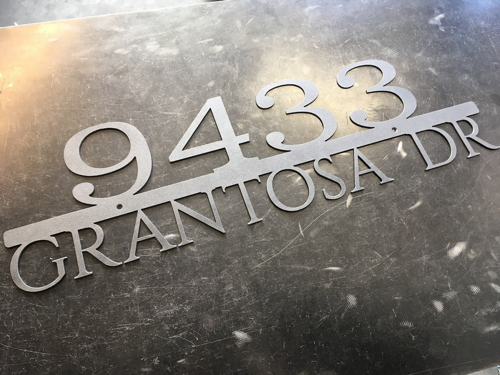 Custom Metal Address Signs | Think Metal – ThinkMetal