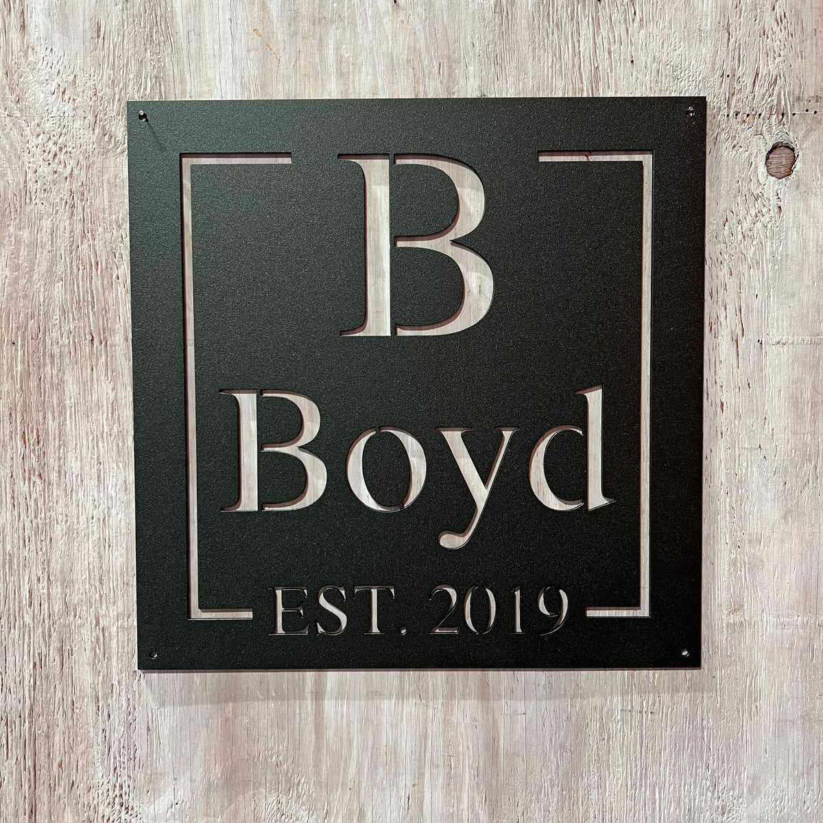 Personalize Square Metal Sign | #1217