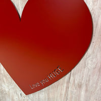 Personalized Heart-Shaped Metal Magnet Display Board | #1216
