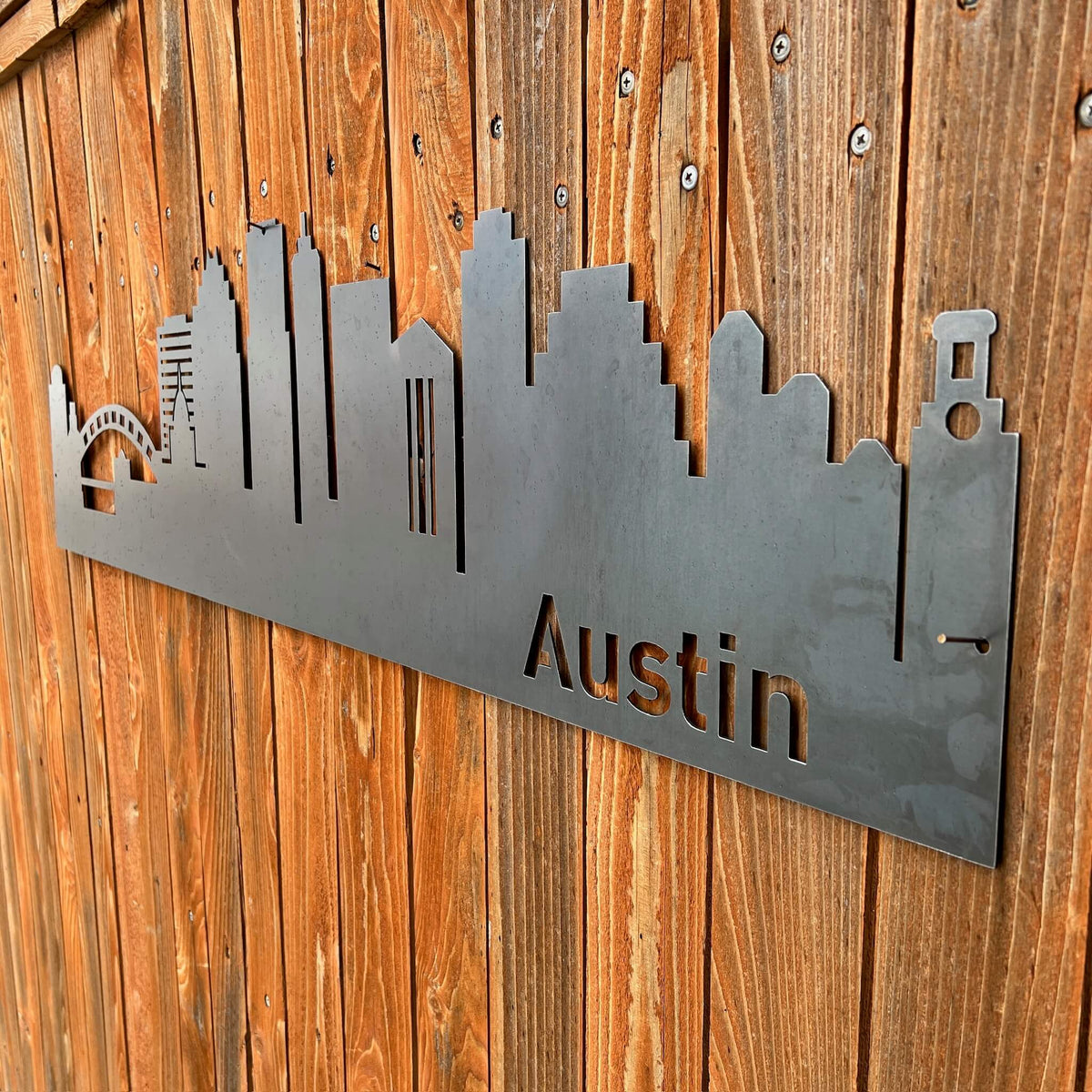 Austin Skyline Metal Sign | 1103a – ThinkMetal