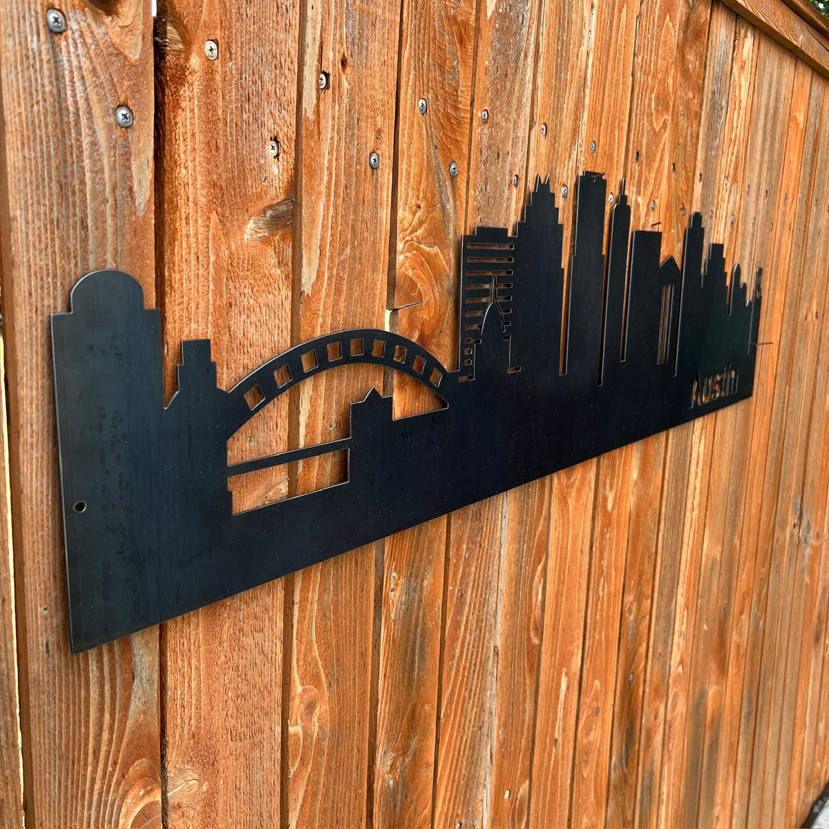 Austin Skyline Metal Sign | 1103a – ThinkMetal