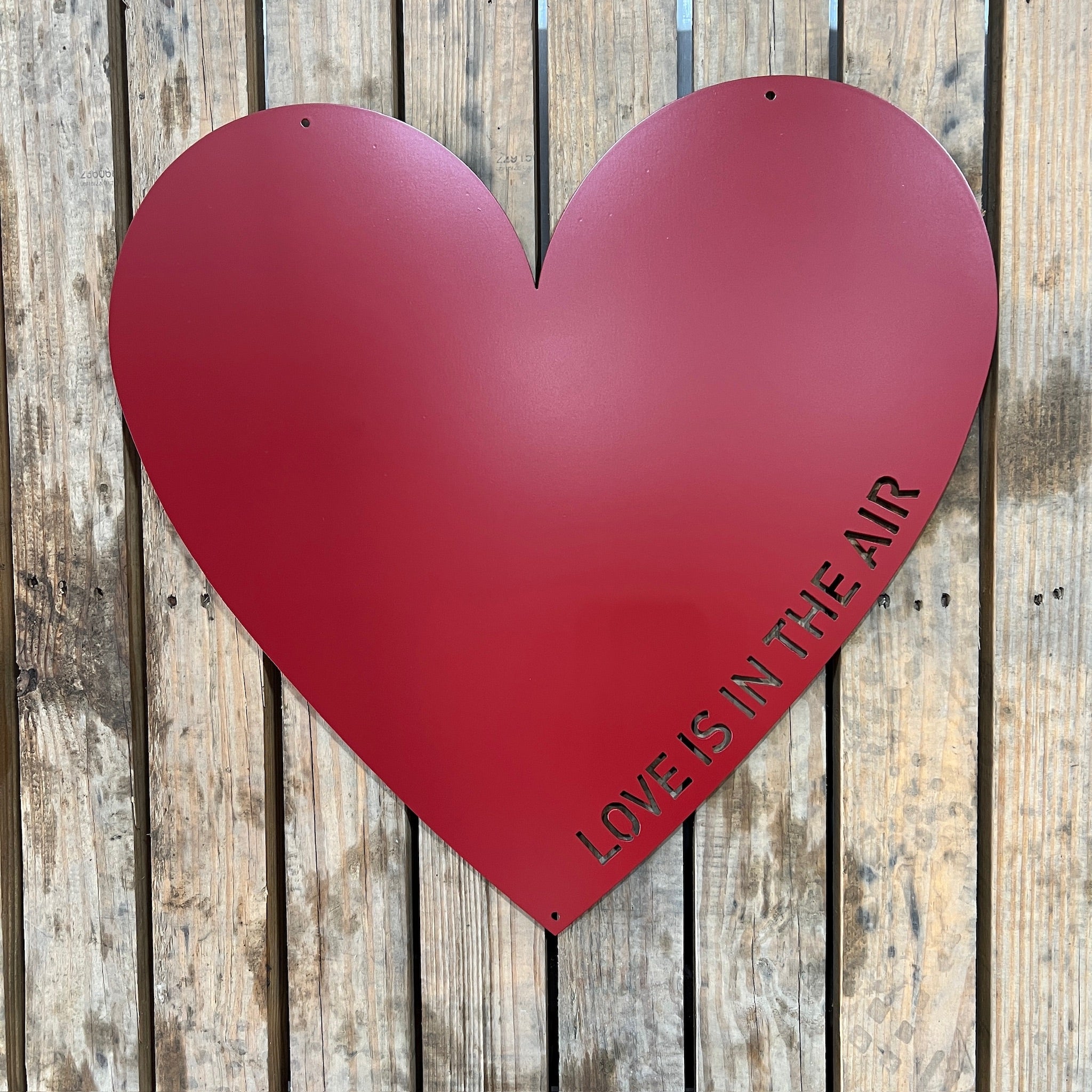 Personalized Heart-Shaped Metal Magnet Display Board - Think Metal