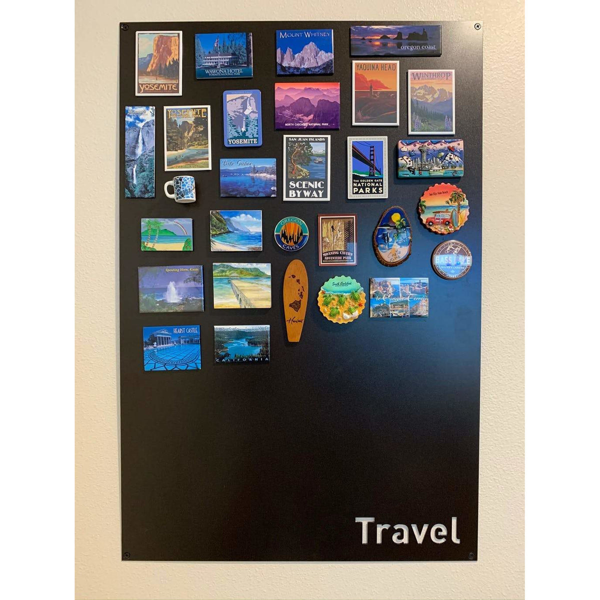 Choose Your Word Magnet Board - Travel | Love | Laugh | Adventures | #1205