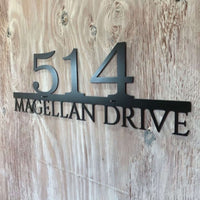 Simple Address Marker | House Numbers | Custom Metal Sign | #1000