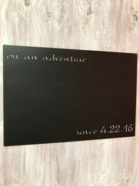 On an Adventure | Custom Date | Metal Magnet Board | 26"x17" | #1221