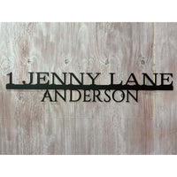 Simple Address Marker | House Numbers | Custom Metal Sign | #1000