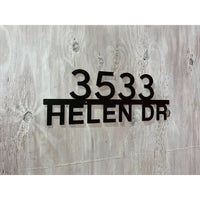 Modern Address Marker with House Numbers and Street Name | #1000b