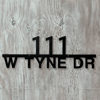 Modern Address Marker with House Numbers and Street Name | #1000b