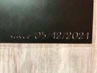 On an Adventure | Custom Date | Metal Magnet Board | 26"x17" | #1221