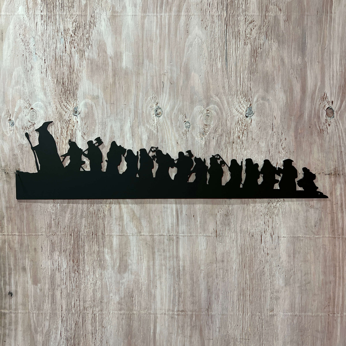 Lord of the Rings Hobbit Silhouette | Metal Wall Art | 23" | #LotR