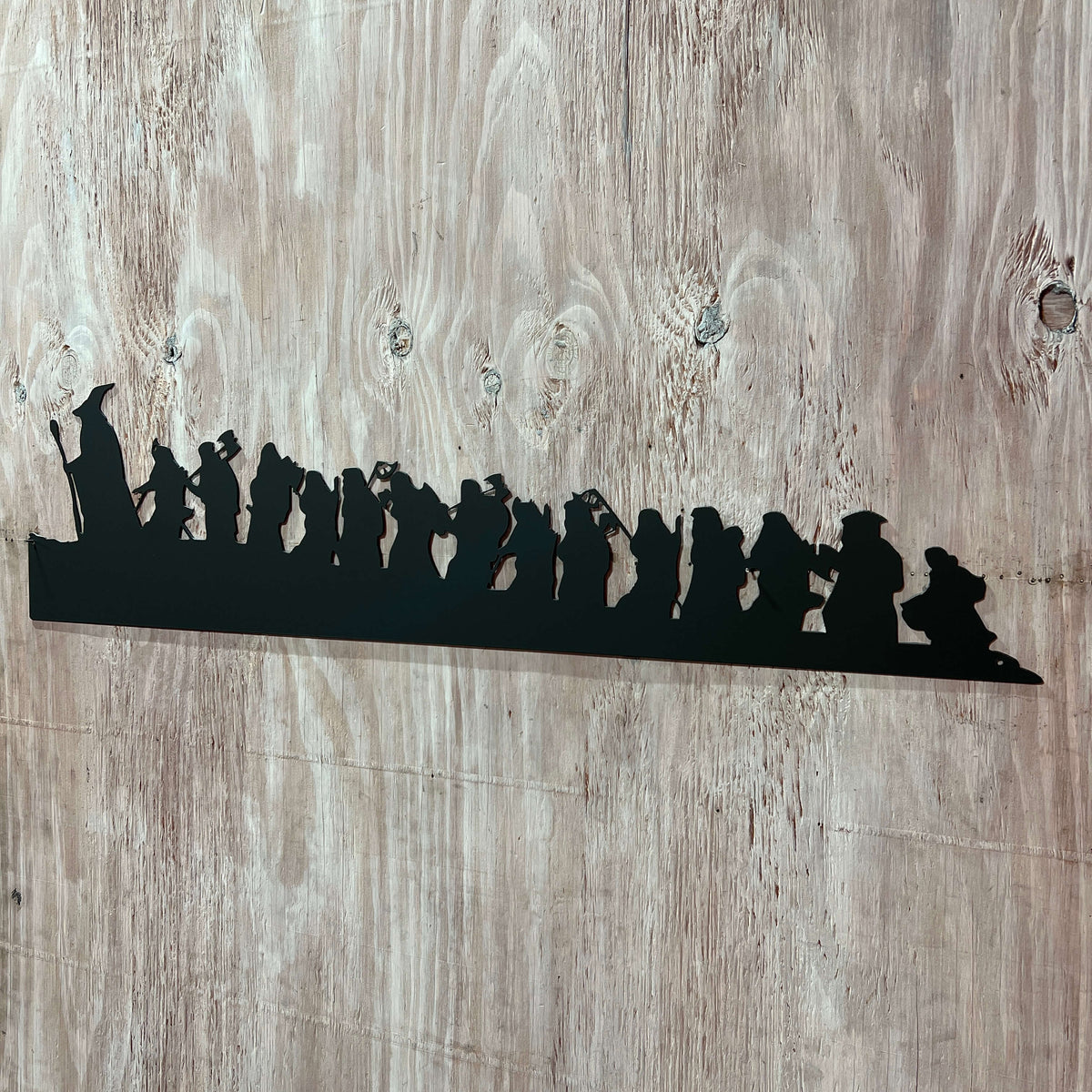 Lord of the Rings Hobbit Silhouette | Metal Wall Art | 40" | #LotR
