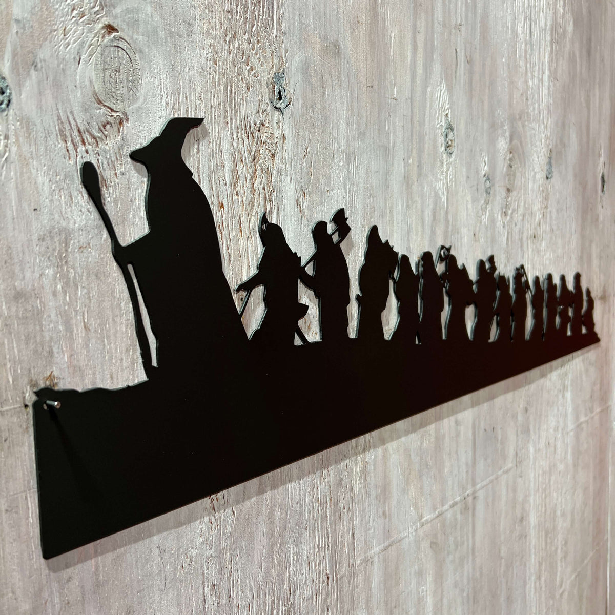 Lord of the Rings Hobbit Silhouette | Metal Wall Art | 23" | #LotR