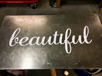 'Create Your Own' Metal Word Sign | #4424