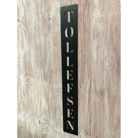 Vertical Family Name | Custom Metal Sign | #1005