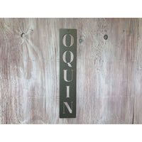 Vertical Family Name | Custom Metal Sign | #1005