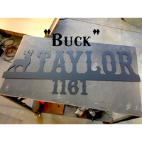 Western Address Marker | Custom Metal Sign | #1402