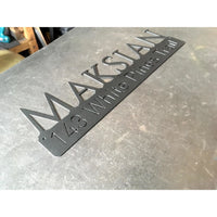 Name Address Estate | Custom Metal Sign | #1302