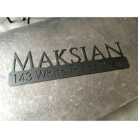 Name Address Estate | Custom Metal Sign | #1302