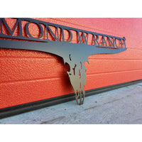 Cow Skull Custom Ranch Sign | #2000