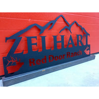 Mountains | Elk | Last Name Established | Custom Metal Sign | #1002