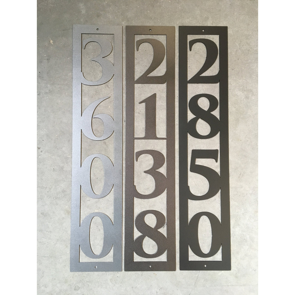 Horizontal House Numbers, Custom Metal House Numbers, Horizontal Address  Plaques - Think Metal CNC – ThinkMetal